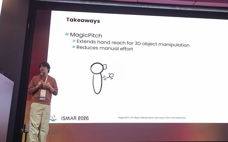 Presenting the MagicPitch takeaways at ISMAR 2026